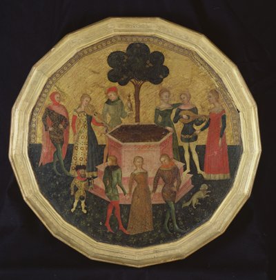 The Court of Love, c. 1380 by Italian School
